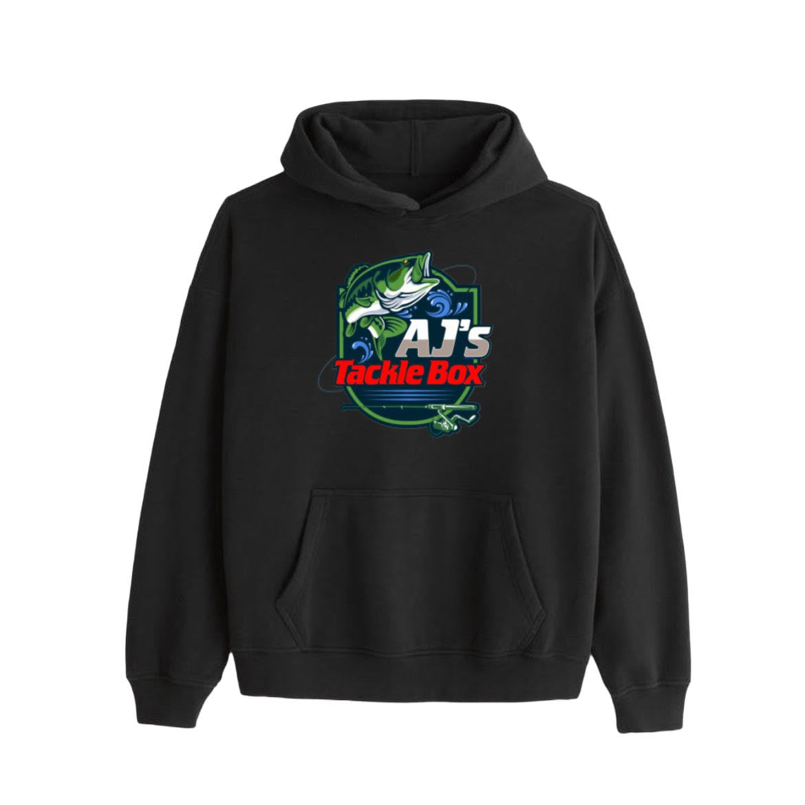 AJ's Black Fishing Hoodie